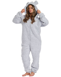 Loungeable Womens Teddy Sherpa Onesie
