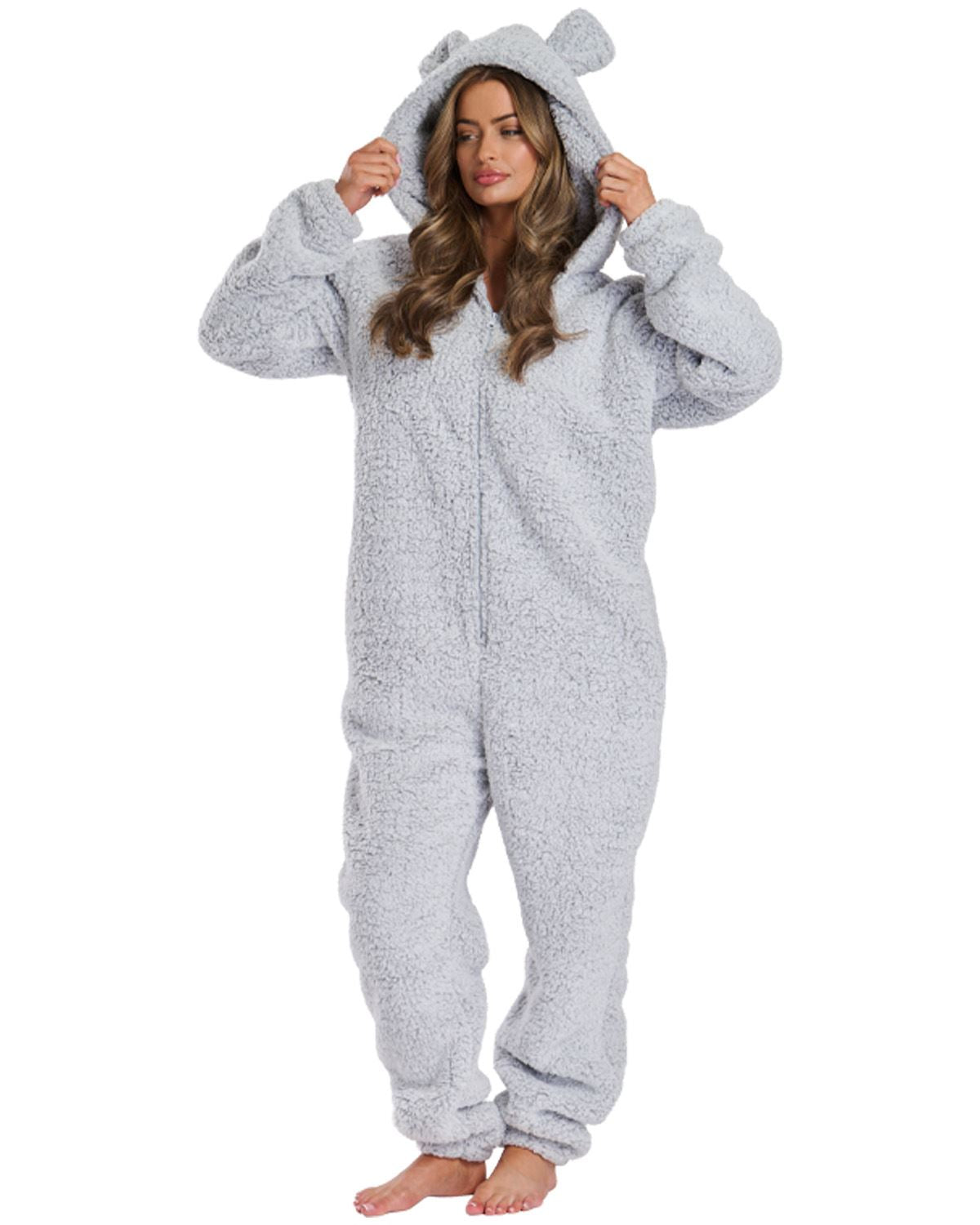 Loungeable Womens Teddy Sherpa Onesie