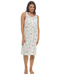Slumber Hut Womens Sleeveless Floral Nightie