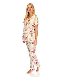 La Marquise Womens 'Berry & Blue' Short Sleeve Pyjamas