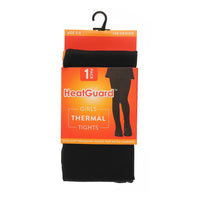 HeatGuard Girls Black 140 Denier Thermal Tights