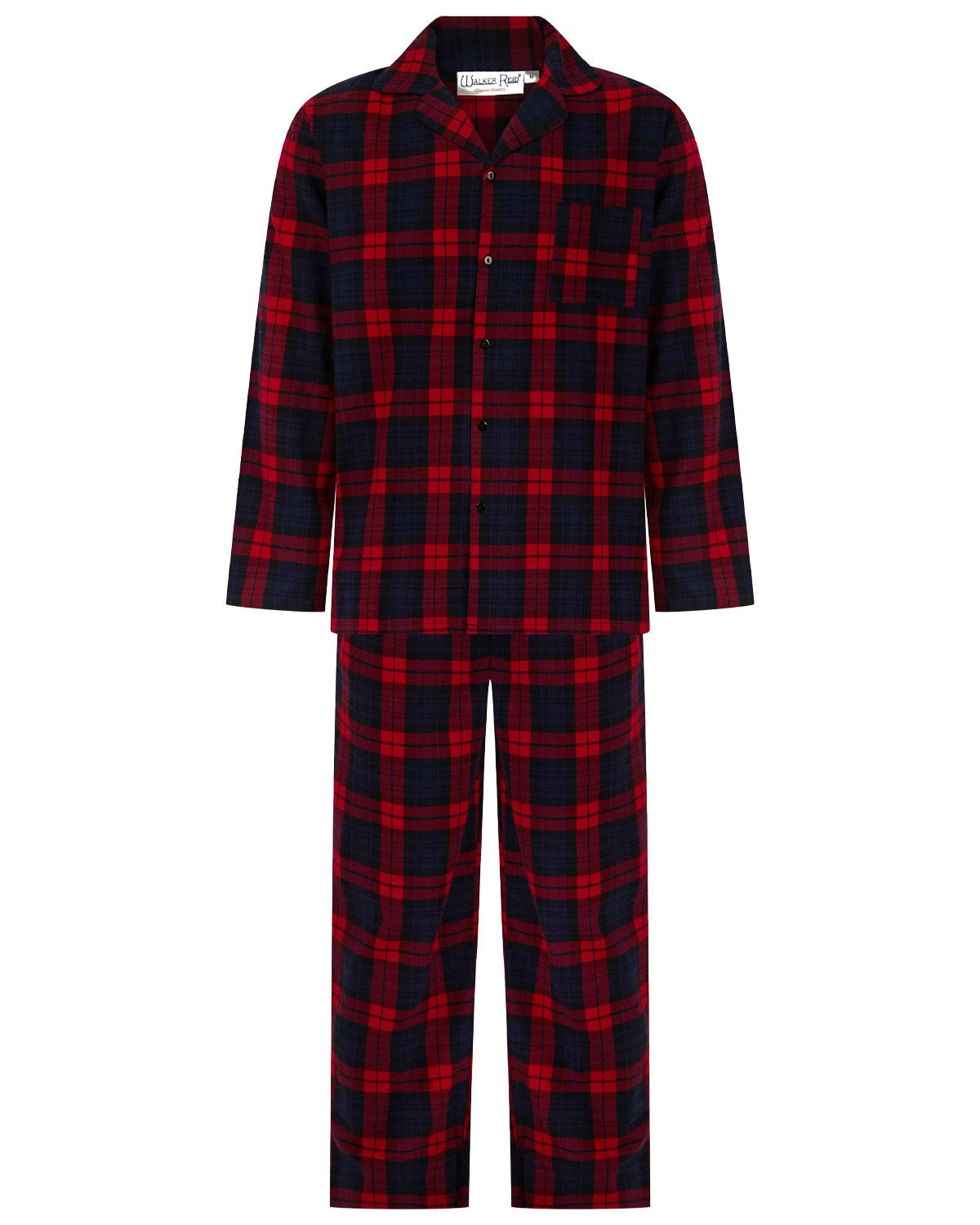 Walker Reid Mens Button Down Pyjamas