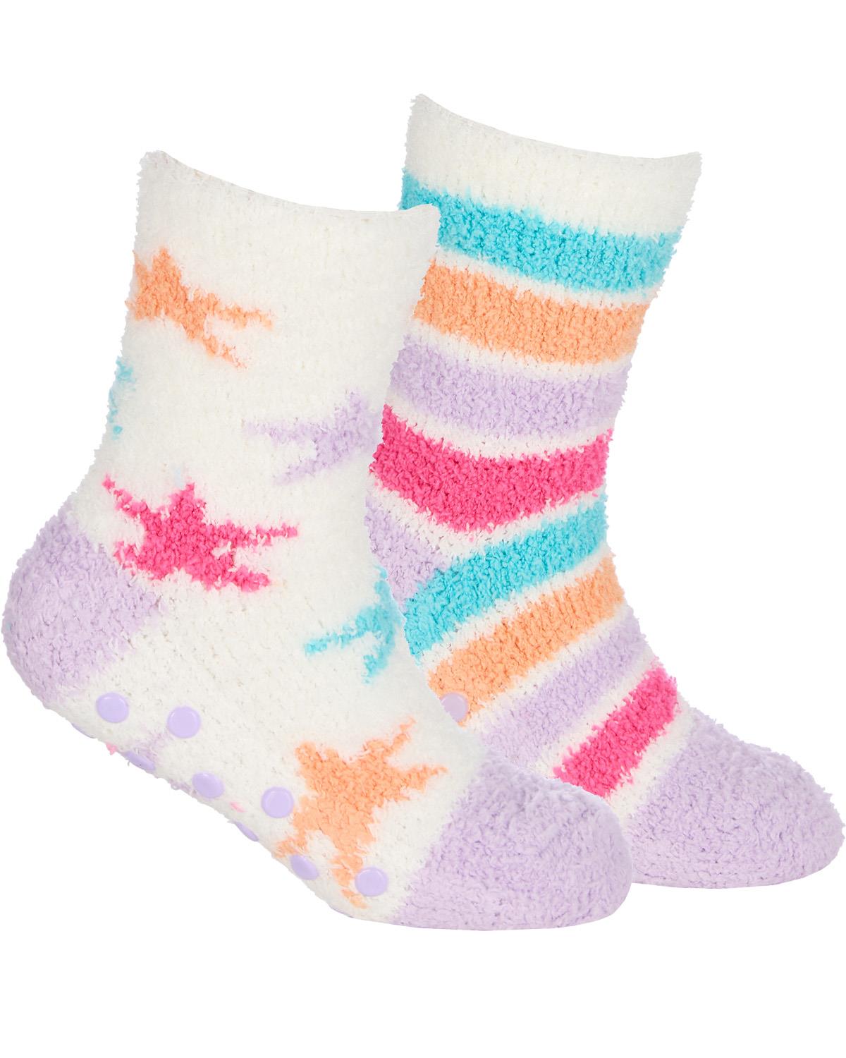 4 Pairs Girls Stars & Stripes Cosy Socks