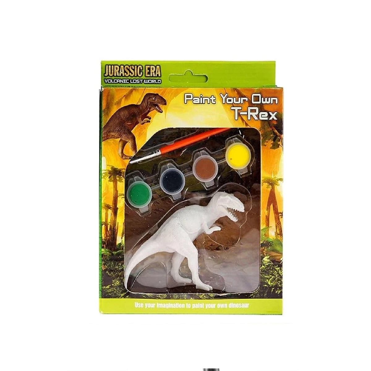 Kids Dinosaur Painting Set 2 Pack Paint Your Own T-Rex & Brachiosaurus