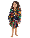 Huggable Kids Christmas Hooded Dressing Gown