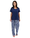 Indigo Sky Womens Bamboo Print Long Pyjamas