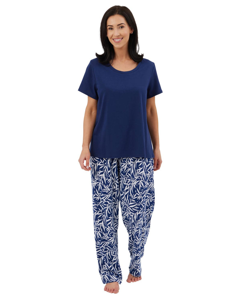 Indigo Sky Womens Bamboo Print Long Pyjamas