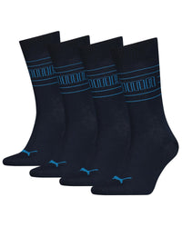 Puma Unisex 4 Pack Crew Sports Socks