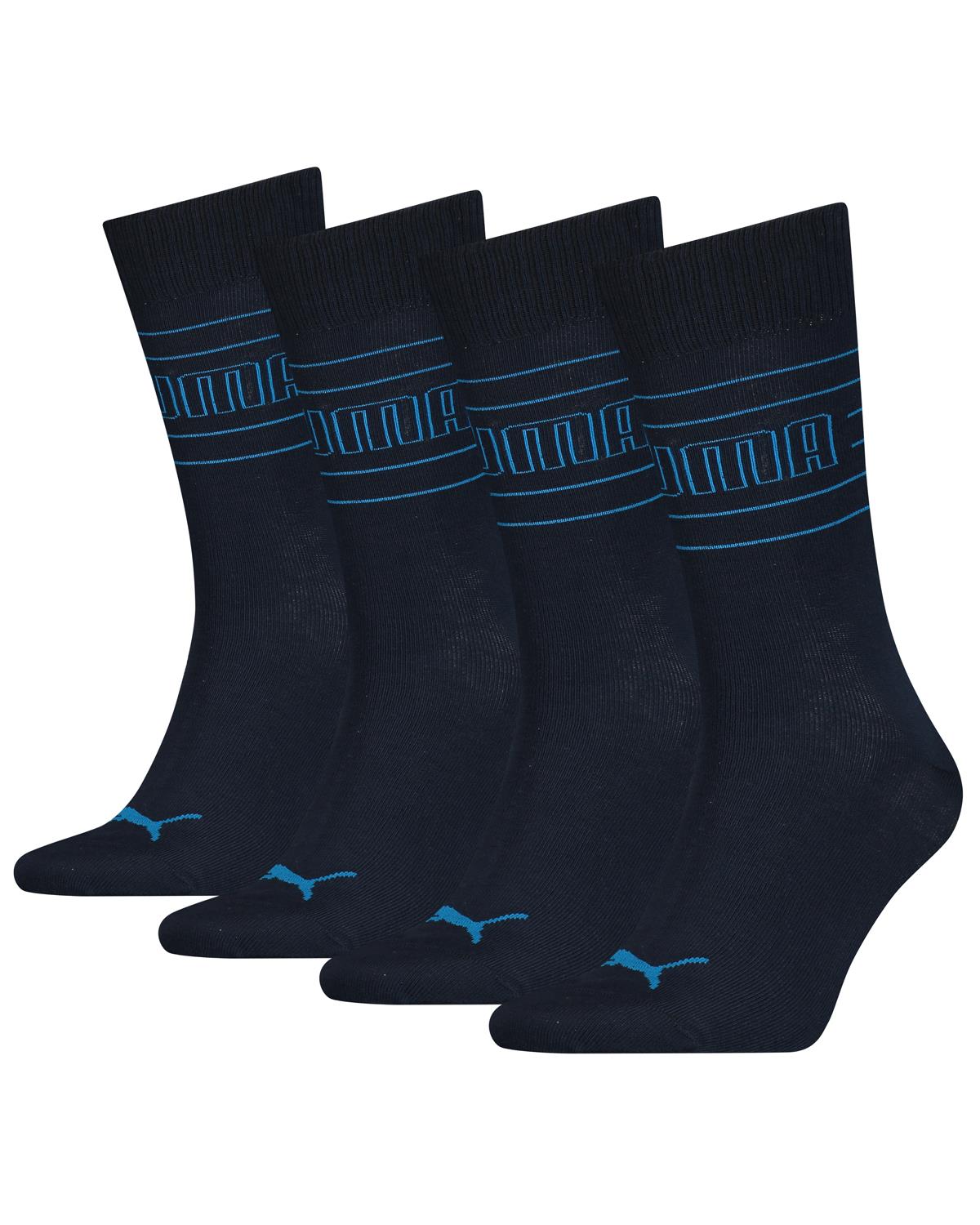Puma Unisex 4 Pack Crew Sports Socks