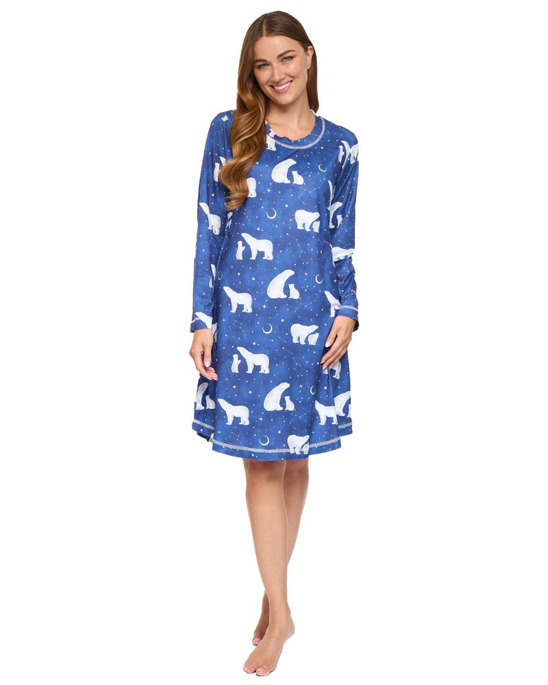 La Marquise Womens 'Cosy Wonders' Long Sleeve Nightie