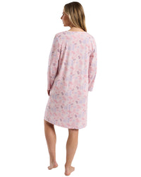 Marlon Womens Autumn Leaf Jersey Nightdress
