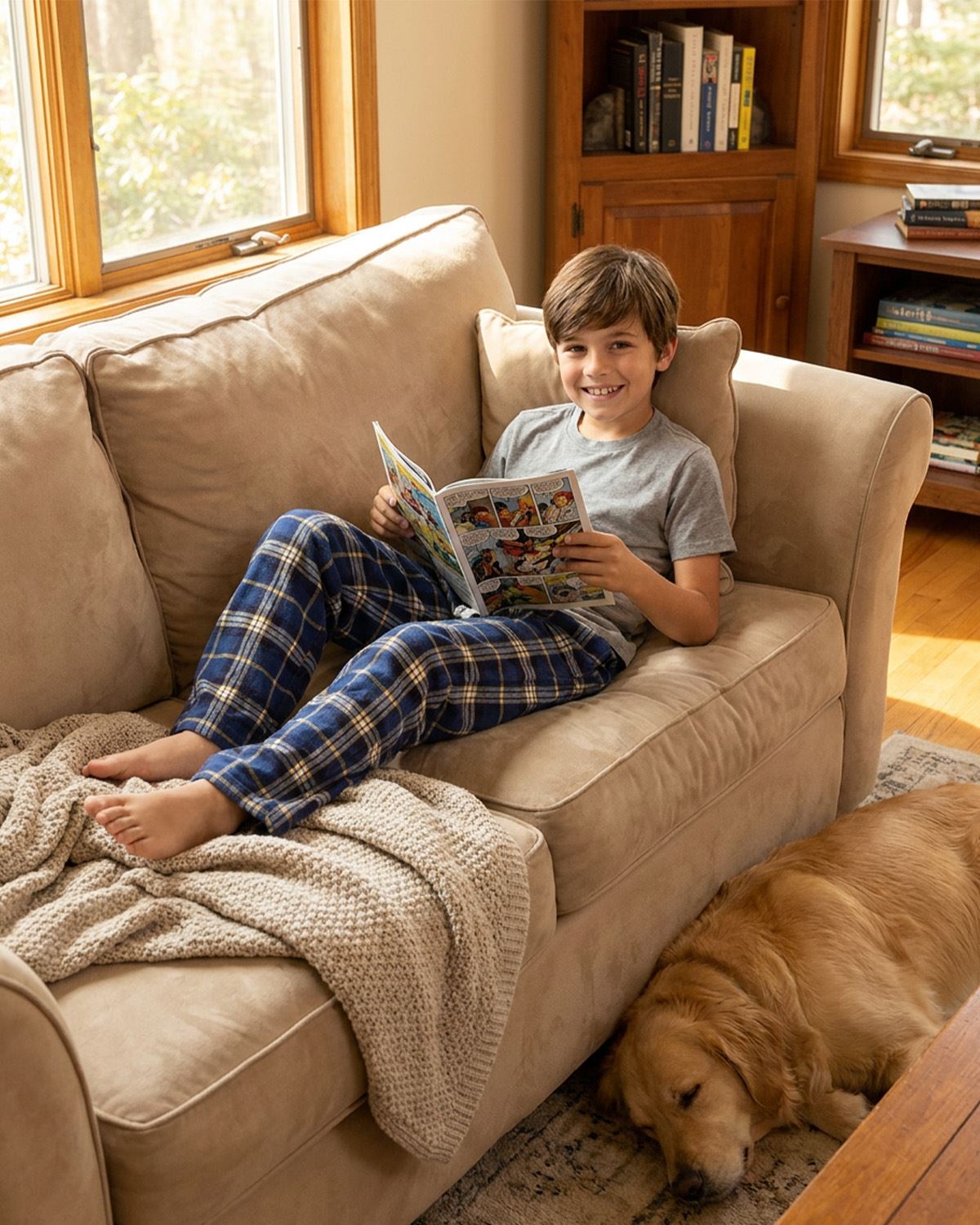 Cargo Bay Boys Flannel Lounge Pants