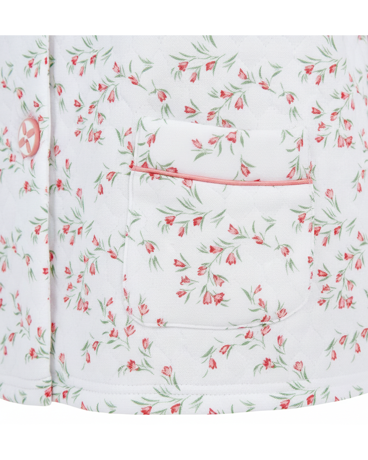 La Marquise Womens 'Moonlit Tulip' Mock Quilt Button Bed Jacket