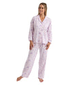 Marlon Ladies Bouquet Pastel Revere Long Sleeve Pyjamas