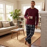 Cargo Bay Mens Flannel Lounge Set