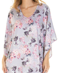 La Marquise Womans Silkyknit Floral Garden Kaftan