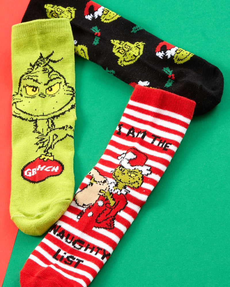 6 Pairs Grinch Christmas Socks