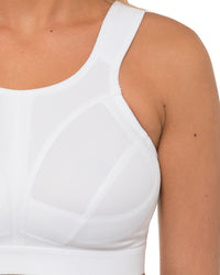 Gemm Womens Sports Bra (with Extender) - White