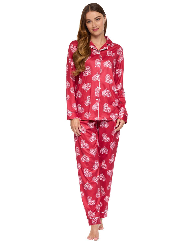 La Marquise Womens 'Cosy Wonders' Button Pyjamas