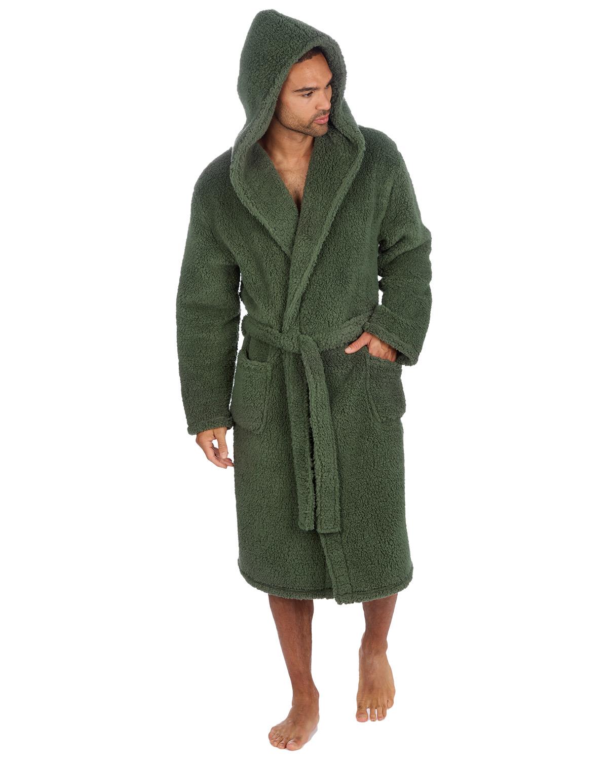 Cargo Bay Mens Borg Fleece Dressing Gown