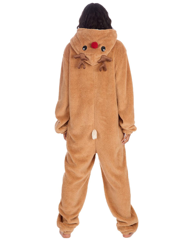 Loungeable Unisex Brown Reindeer Onesie