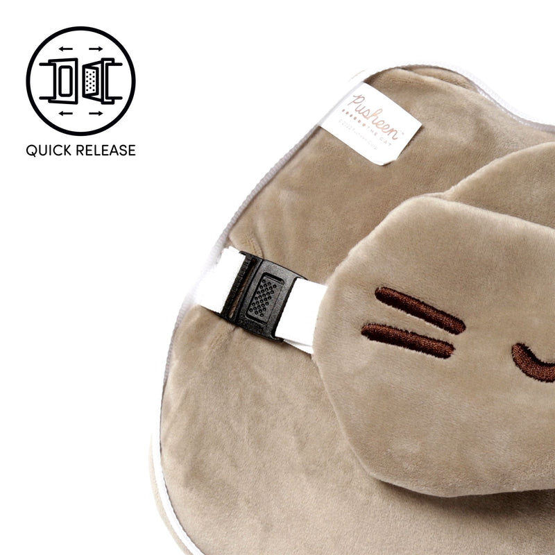 Relaxeazzz Pusheen Cat Plush Travel Pillow & Eye Mask
