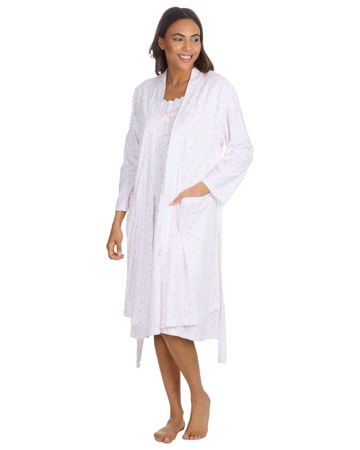 Cottonique Womens Jersey Cotton Short Sleeve Nightie