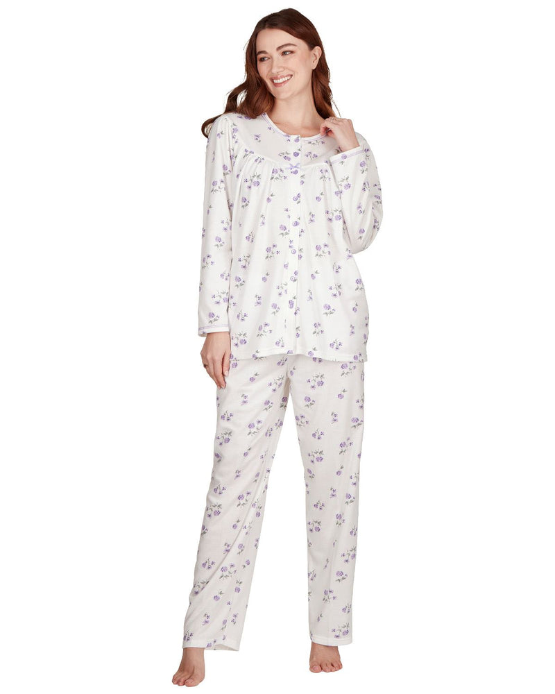 La Marquise Womens 'Florentine' Cuddleknit Long Sleeve Pyjamas