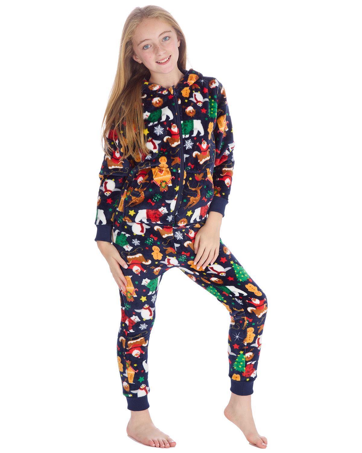 Huggable Matching Family Fleece Christmas Onesies
