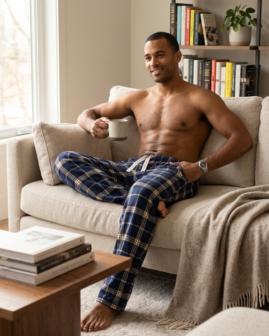 Cargo Bay Mens Flannel Lounge Pants