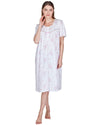 La Marquise Womens 'Floral Breeze' Short Sleeve Nightie