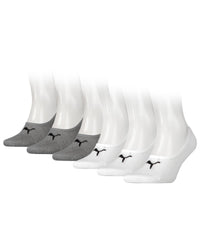Puma Unisex 6 Pack Footie No-Show Socks