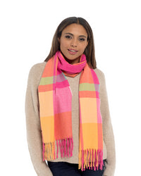 Foxbury Womens Check Plaid Winter Tartan Scarf