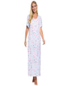 La Marquise Womens 'Floral Reflections' Short Sleeve Nightie