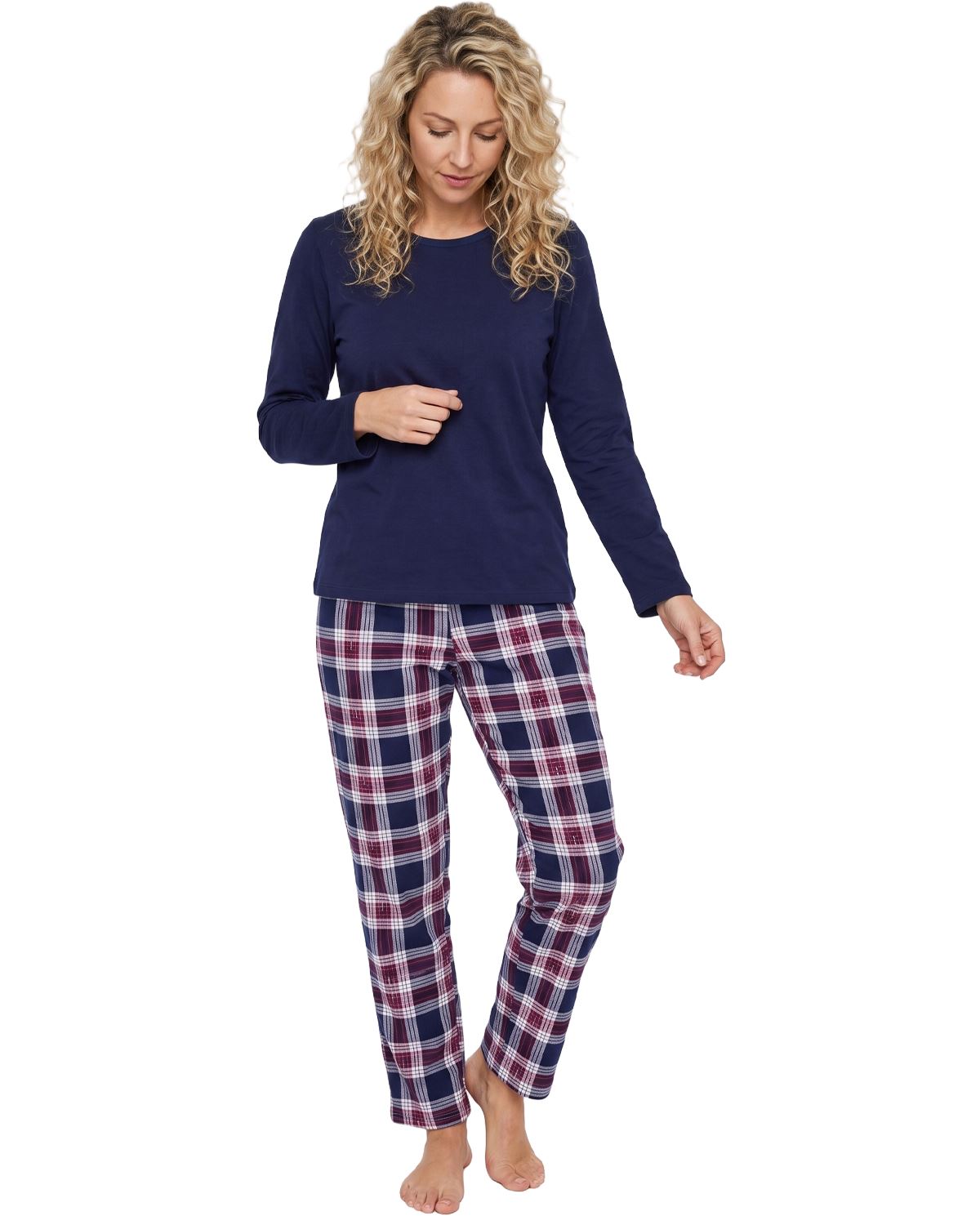 Indigo Sky Womens 100% Cotton Jersey Pyjamas