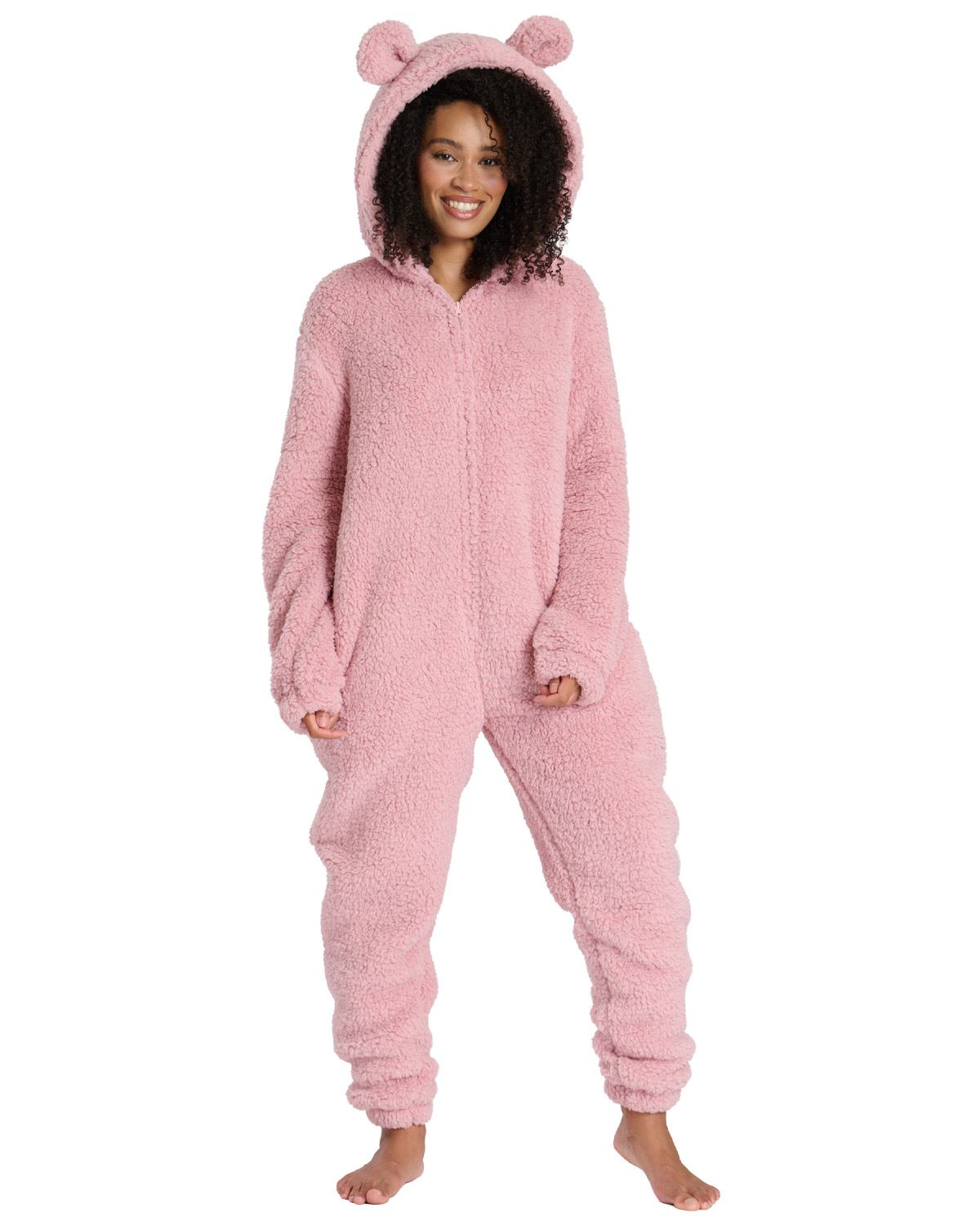 Loungeable Womens Teddy Sherpa Onesie