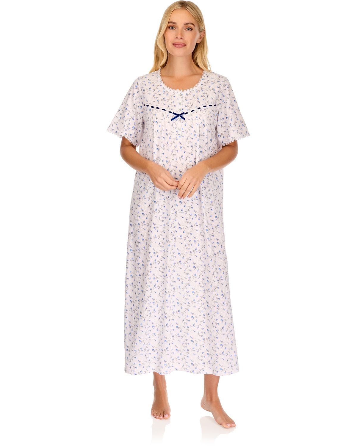 La Marquise Womens 'Velvet Rose' Short Sleeve Nightie