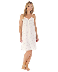 Slenderella Womens 38" Star Print Chemise