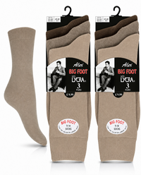 6 Pairs Mens Big Foot Dress Socks