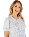 Slenderella Womens Large Floral 43" Jersey Nightdress