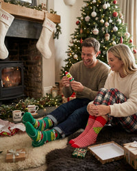 2 Pairs Grinch Slipper Socks - Gift Box