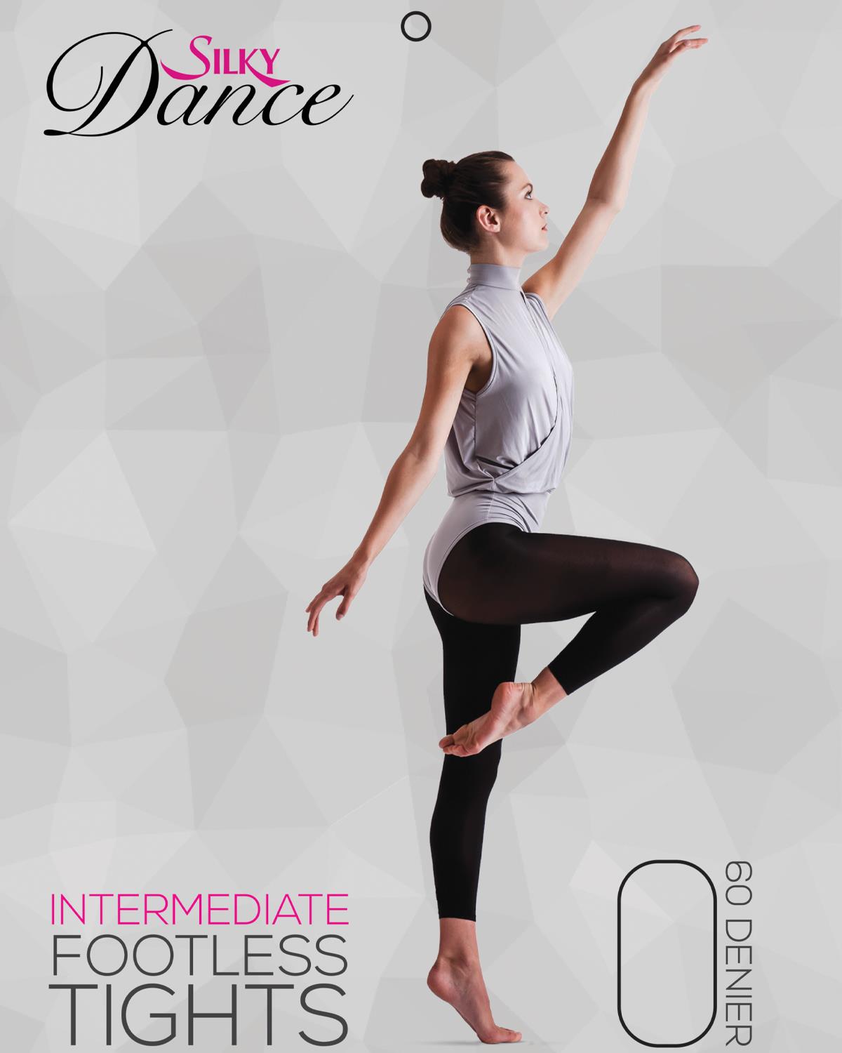 Silky Dance Womens Intermediate Footless Tights