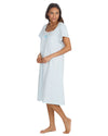 Cottonique Womens Jersey Cotton Short Sleeve Nightie