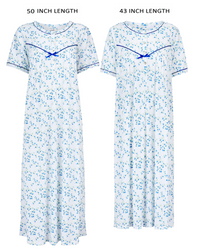 La Marquise Womens 'Moonlit Tulip' 43" & 50" Short Sleeve Nightie