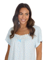 Cottonique Womens Jersey Cotton Short Sleeve Nightie