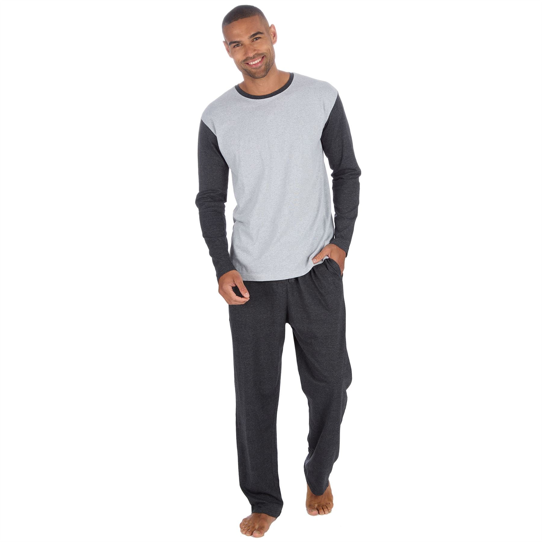 Momentii Mens Jersey Long Sleeve Pyjamas