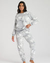 Loungeable Womens Grey Penguin Fleece Pyjamas