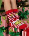 2 Pairs Family Grinch Cosy Socks