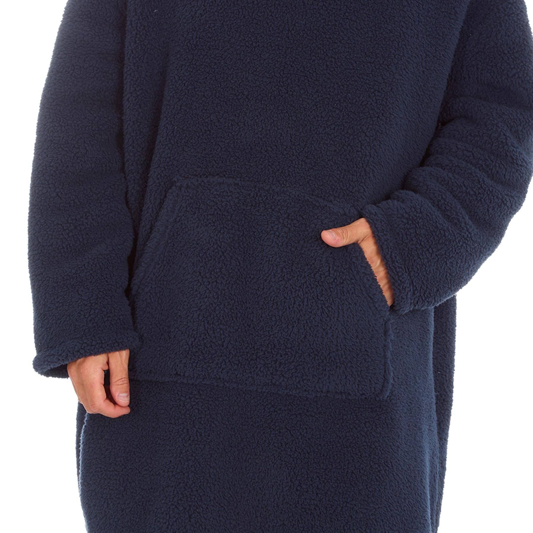 Huggable Mens Borg Fleece Oversized Hoodie