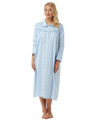 Lady Olga Womens Holly Winceyette Long Sleeve Nightie